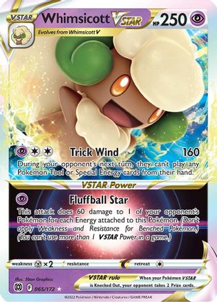 Whimsicott VSTAR - SWSH09: Brilliant Stars #065