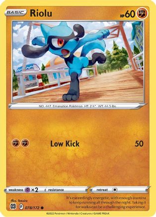 Riolu - SWSH09: Brilliant Stars #078
