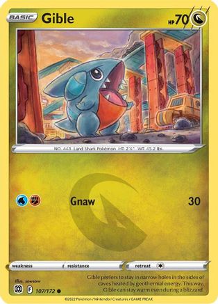Gible - SWSH09: Brilliant Stars #107