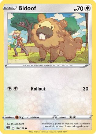 Bidoof - SWSH09: Brilliant Stars #120