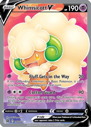 Whimsicott V (Full Art) - SWSH09: Brilliant Stars #160