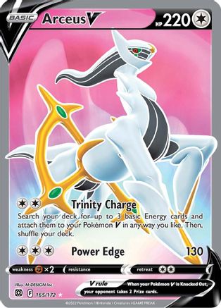 Arceus V (Full Art) - SWSH09: Brilliant Stars #165