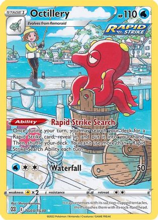 Octillery - SWSH09: Brilliant Stars Trainer Gallery #TG03