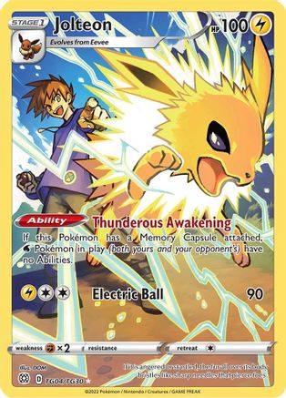 Jolteon - SWSH09: Brilliant Stars Trainer Gallery #TG04