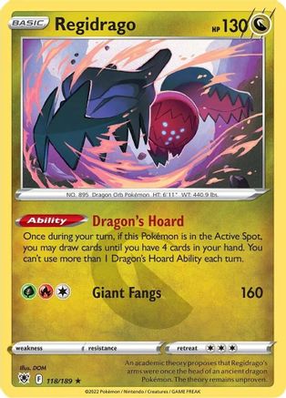 Regidrago - SWSH10: Astral Radiance #118