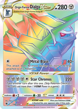 Origin Forme Dialga VSTAR - 198/189 (Secret) - SWSH10: Astral Radiance #198