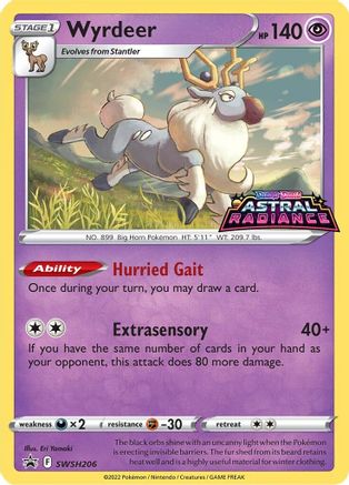Wyrdeer - SWSH206 - SWSH: Sword & Shield Promo Cards #SWSH206