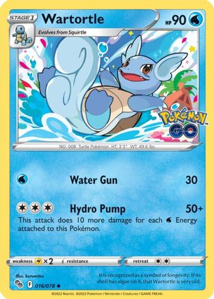 Wartortle - Pokemon GO #016