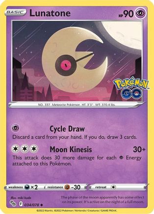 Lunatone - Pokemon GO #034