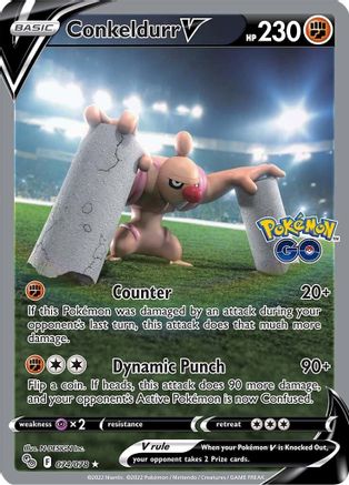 Conkeldurr V (Alternate Full Art) - Pokemon GO #074