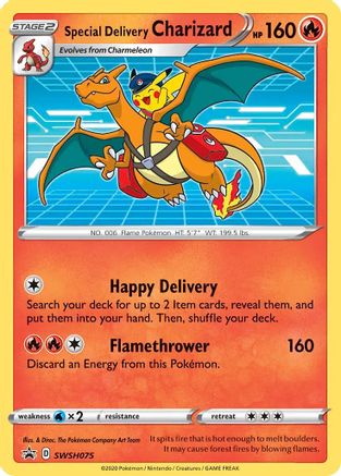 Special Delivery Charizard - SWSH075 - SWSH: Sword & Shield Promo Cards #SWSH075