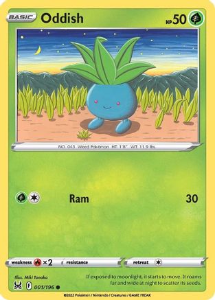 Oddish - SWSH11: Lost Origin #001