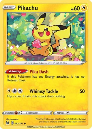 Pikachu - SWSH11: Lost Origin #052