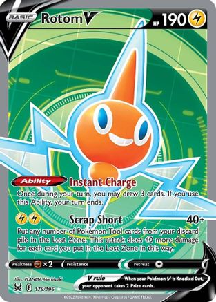 Rotom V (Full Art) - SWSH11: Lost Origin #176