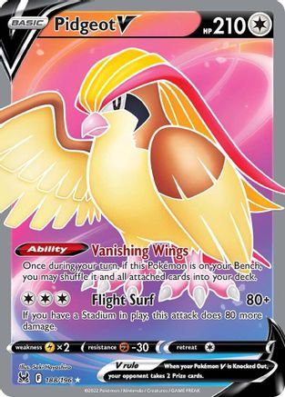 Pidgeot V (Full Art) - SWSH11: Lost Origin #188