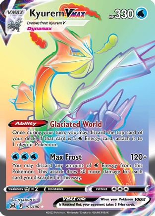 Kyurem VMAX (Secret) - SWSH11: Lost Origin #197