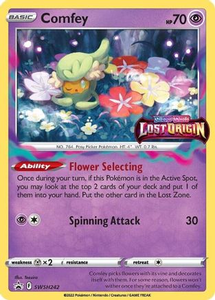 Comfey - SWSH242 (Prerelease) - SWSH: Sword & Shield Promo Cards #SWSH242