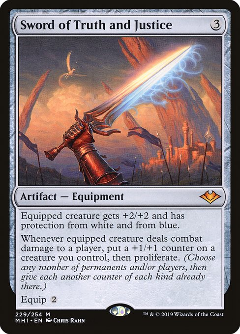 Sword of Truth and Justice - (mh1-229) - Near Mint (*Foil )