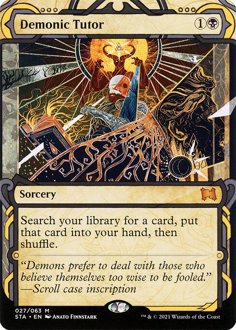Demonic Tutor — STA — 27 (Etched Foil)
