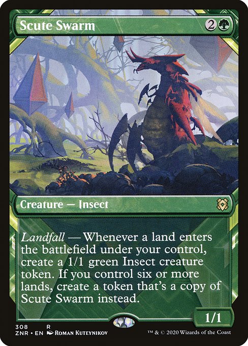 Scute Swarm - (znr Zendikar Rising-308) - Near Mint