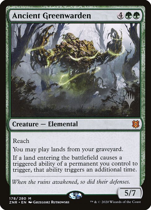 Ancient Greenwarden - (pznr Zendikar Rising Promos-178p)