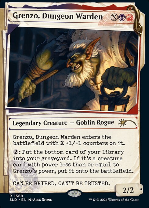 *Foil Grenzo, Dungeon Warden — SLD — 1569