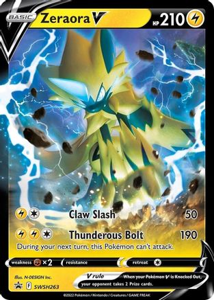 Zeraora V - SWSH263 - SWSH: Sword & Shield Promo Cards #SWSH263