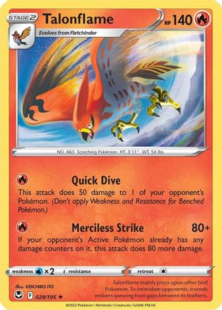 Talonflame - SWSH12: Silver Tempest #029