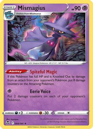 Mismagius - SWSH12: Silver Tempest #064