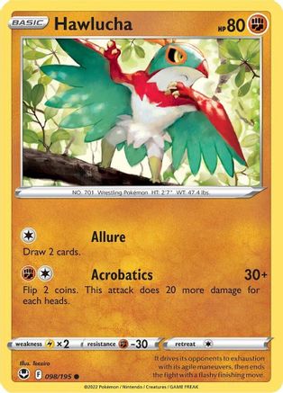 Hawlucha - SWSH12: Silver Tempest #098