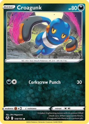 Croagunk - SWSH12: Silver Tempest #109