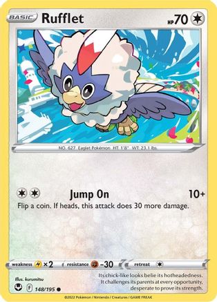 Rufflet - SWSH12: Silver Tempest #148