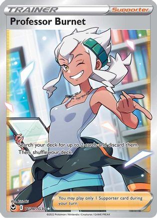 Professor Burnet - SWSH12: Silver Tempest Trainer Gallery #TG26