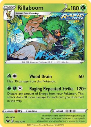 Rillaboom - SWSH277 - SWSH: Sword & Shield Promo Cards #SWSH277