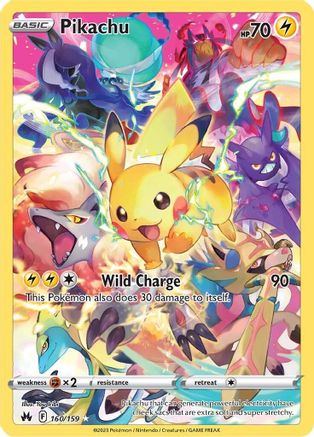 Pikachu (Secret) - SWSH: Crown Zenith #160