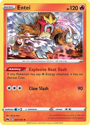 Entei - SWSH: Crown Zenith #021