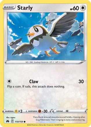 Starly - SWSH: Crown Zenith #110