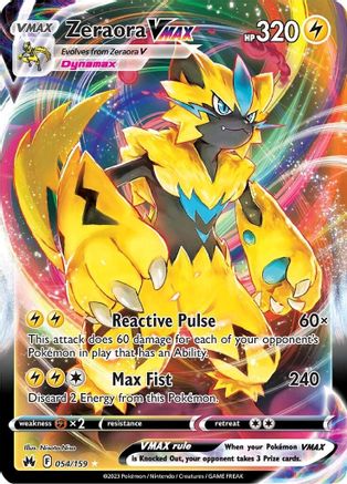 Zeraora VMAX - SWSH: Crown Zenith #054