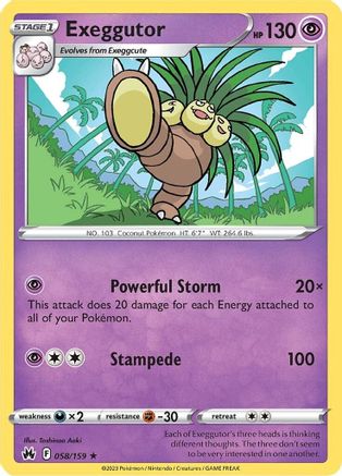 Exeggutor - SWSH: Crown Zenith #058
