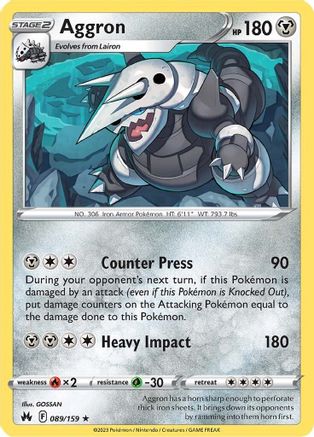 Aggron - SWSH: Crown Zenith #089