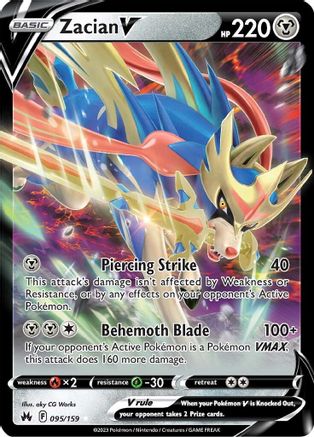 Zacian V - SWSH: Crown Zenith #095