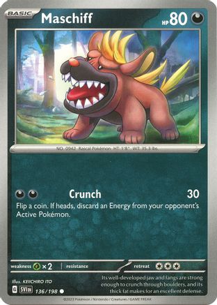 Maschiff - 136/198 - SV01: Scarlet & Violet Base Set #136