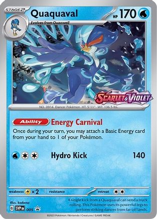 Quaquaval - 005 (Prerelease) - SV: Scarlet & Violet Promo Cards #005