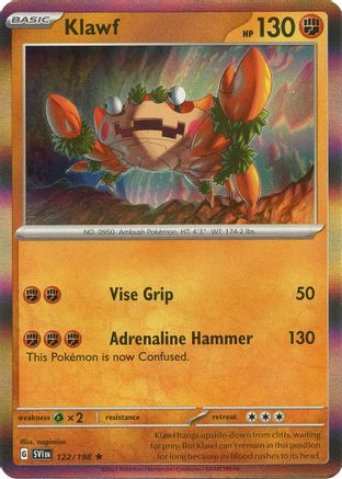 Klawf - 122/198 - SV01: Scarlet & Violet Base Set #122