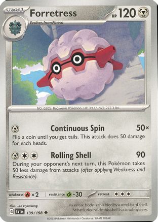 Forretress - SV01: Scarlet & Violet Base Set #139