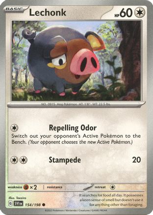Lechonk - 154/198 - SV01: Scarlet & Violet Base Set #154