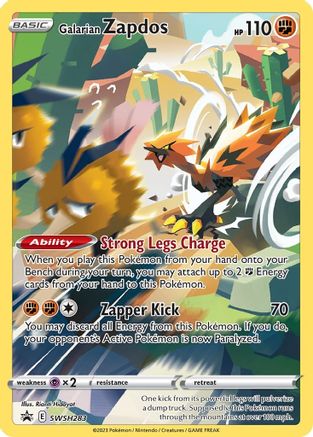 Galarian Zapdos - SWSH283 - SWSH: Sword & Shield Promo Cards #SWSH283