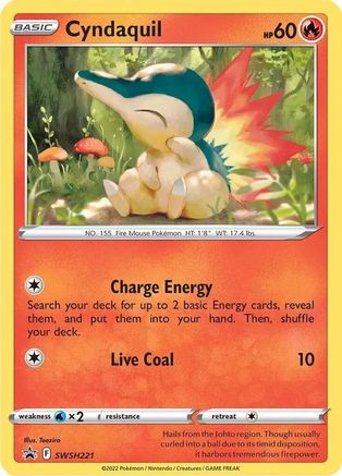 Cyndaquil - SWSH221 (Cosmos Holo) - SWSH: Sword & Shield Promo Cards #SWSH221