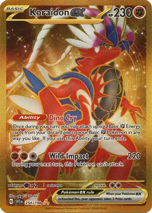 Koraidon ex - 254/198 - SV01: Scarlet & Violet Base Set #254