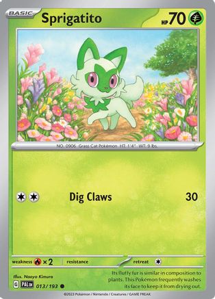 Sprigatito - 013/193 - SV02: Paldea Evolved #013